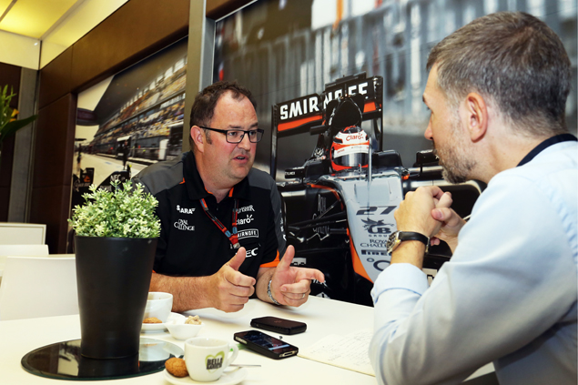 Tom McCullough (GBR) Sahara Force India F1 Team Chief Engineer. Belgian Grand Prix, Thursday 20th August 2015. Spa-Francorchamps, Belgium.