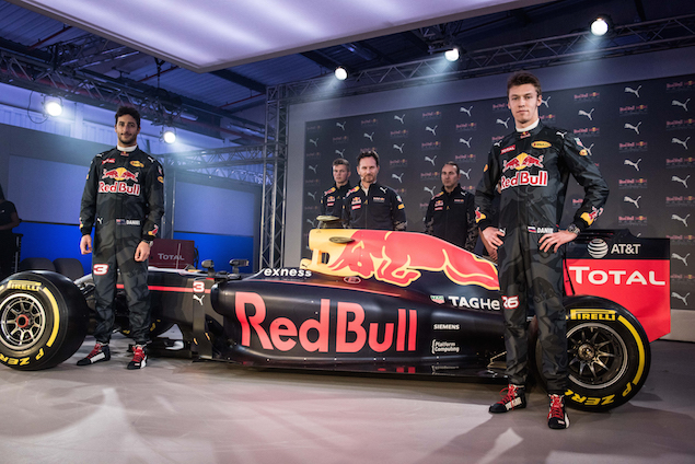 PUMA & Red Bull Racing Reveal 2016 Team Kit and New Car Livery, London, Britain - 17 Feb 16